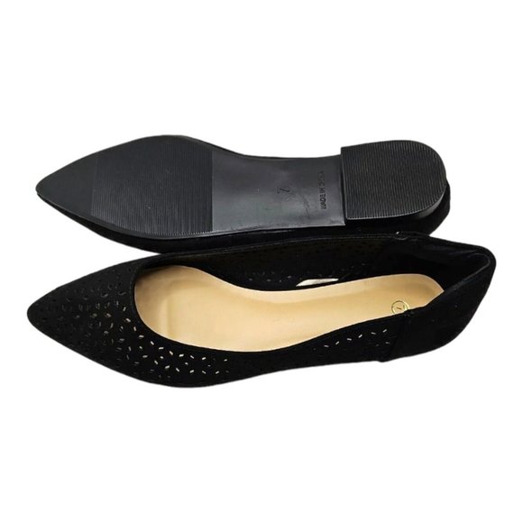 Women's Pointed Toe Ballet Flats Casual Soft Slip On Classic Shoes Black size 7 - Picture 9 of 12